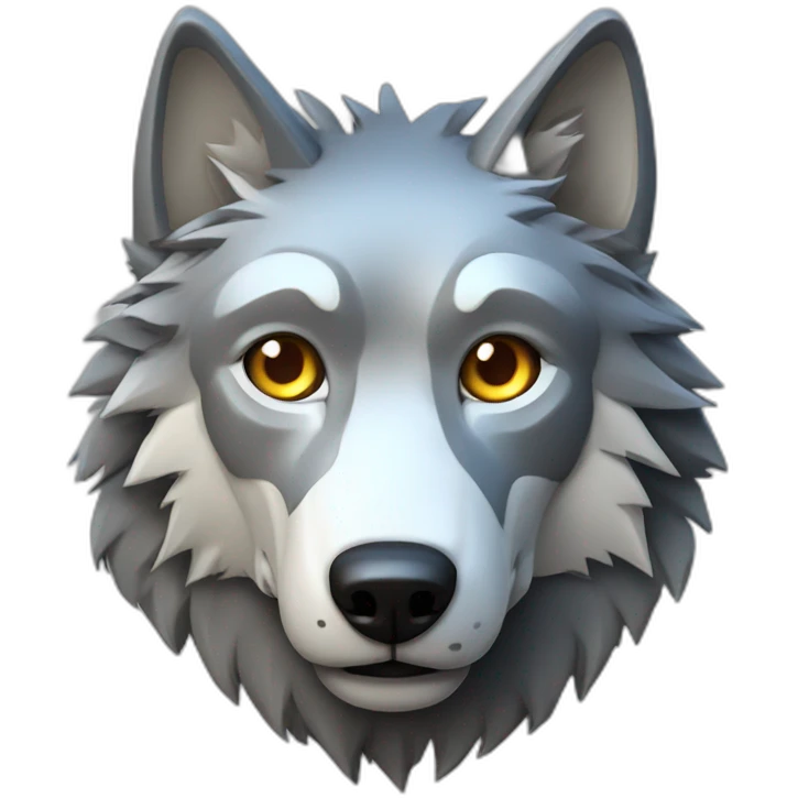 wolf mechanical robot emoji