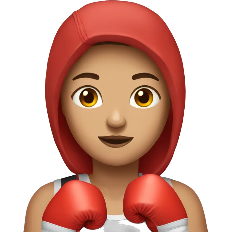 Woman boxer emoji