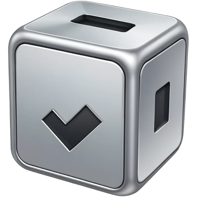 silver checkbox emoji