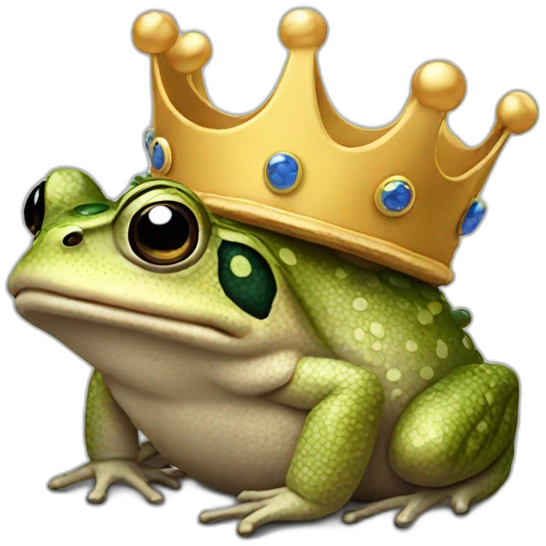 toad with crown on emoji