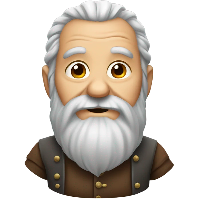 Old dwarf with a beard emoji