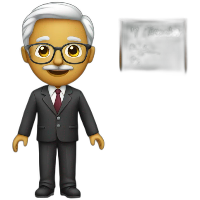 professor-teacher-blackboard emoji