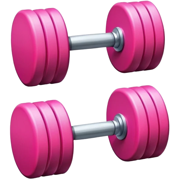 pink dumbbell  emoji