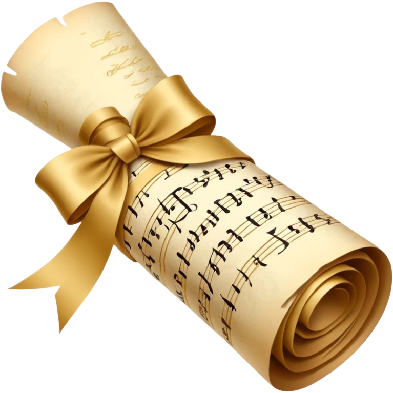 Calligraphy scroll emoji