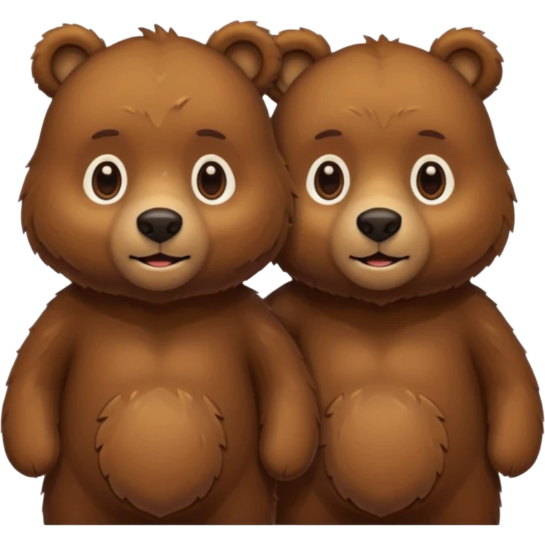 Bear couple emoji