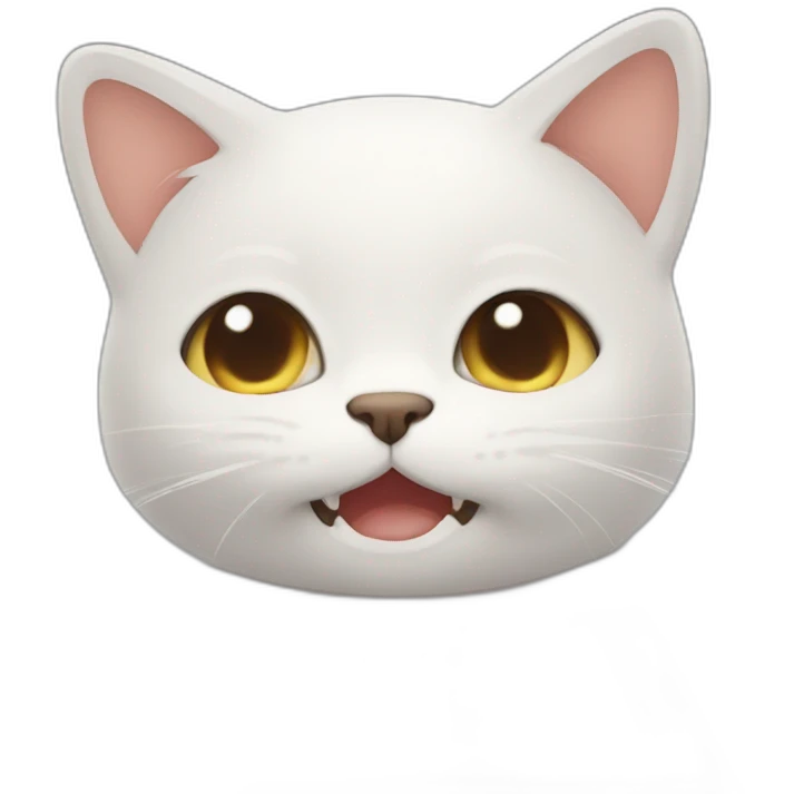 cute cat slap emoji