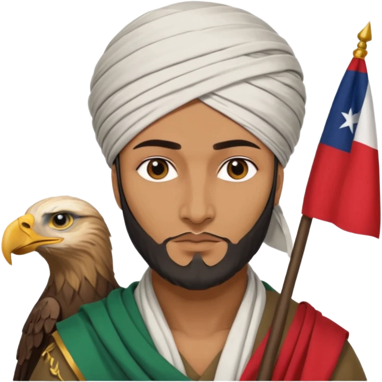 Saladin ayyubi eagle flag historically accurate emoji