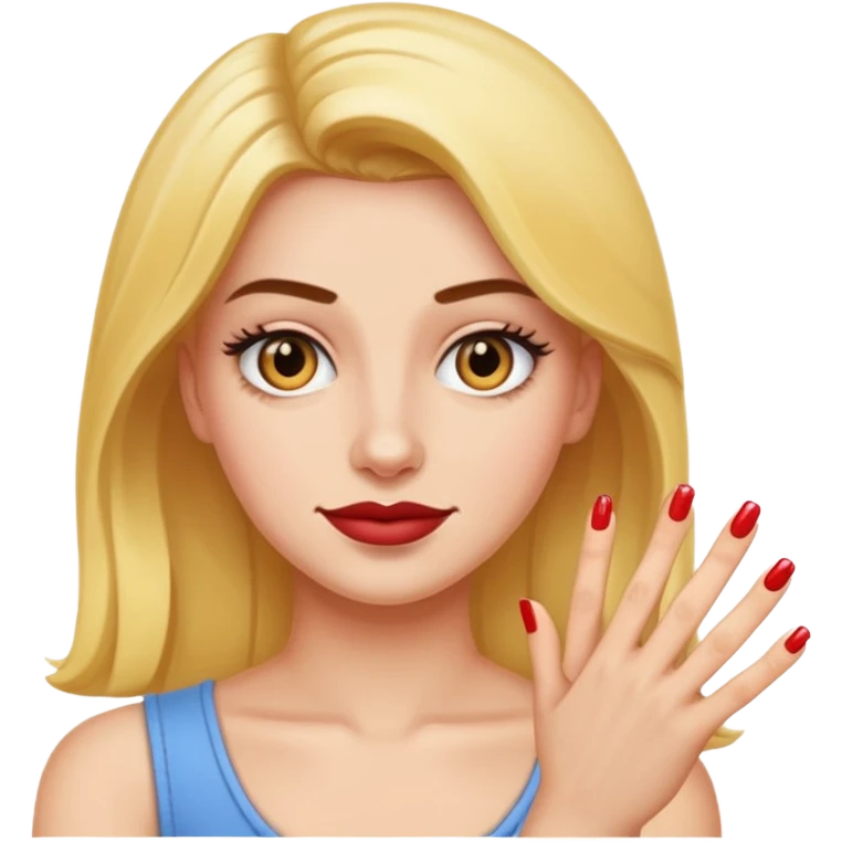 Jessie Murphy with  the nail emoji emoji