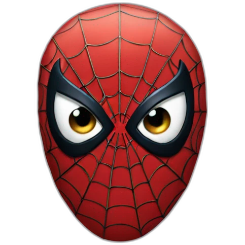 Spiderman sweating emoji