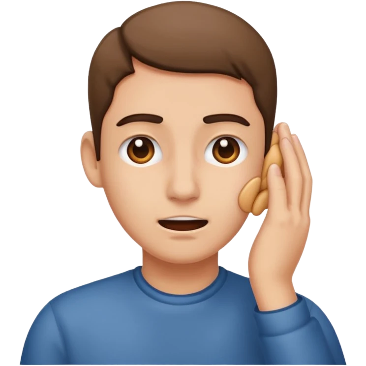 Pulling a ear  emoji