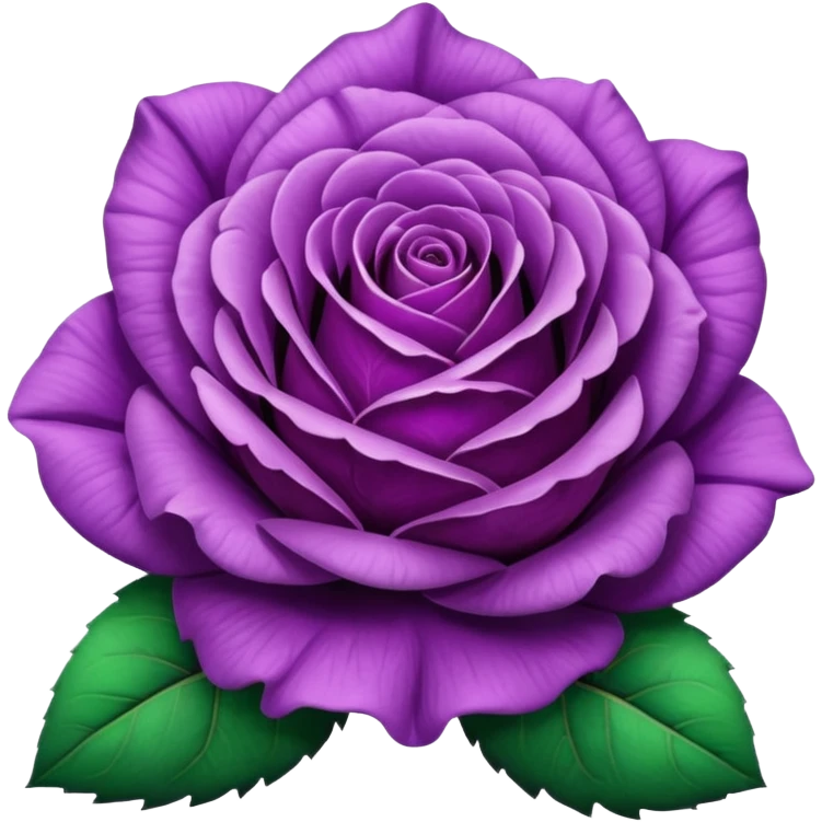 Purple rose emoji