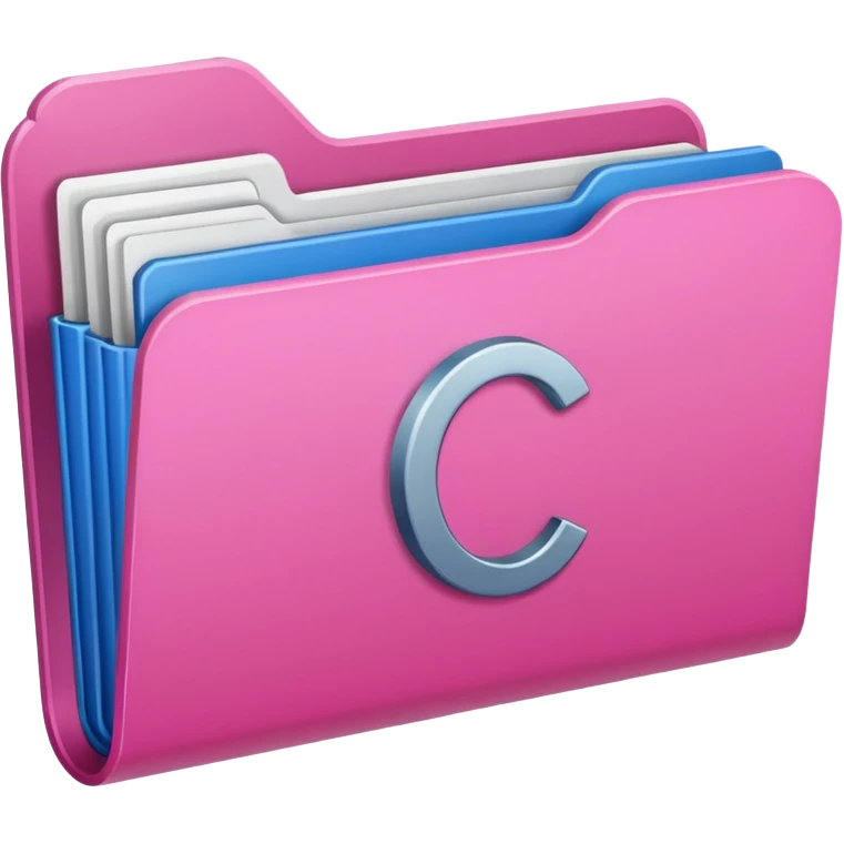windows 10 folder pink emoji