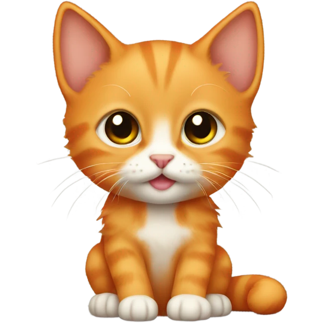 small orange kitten emoji