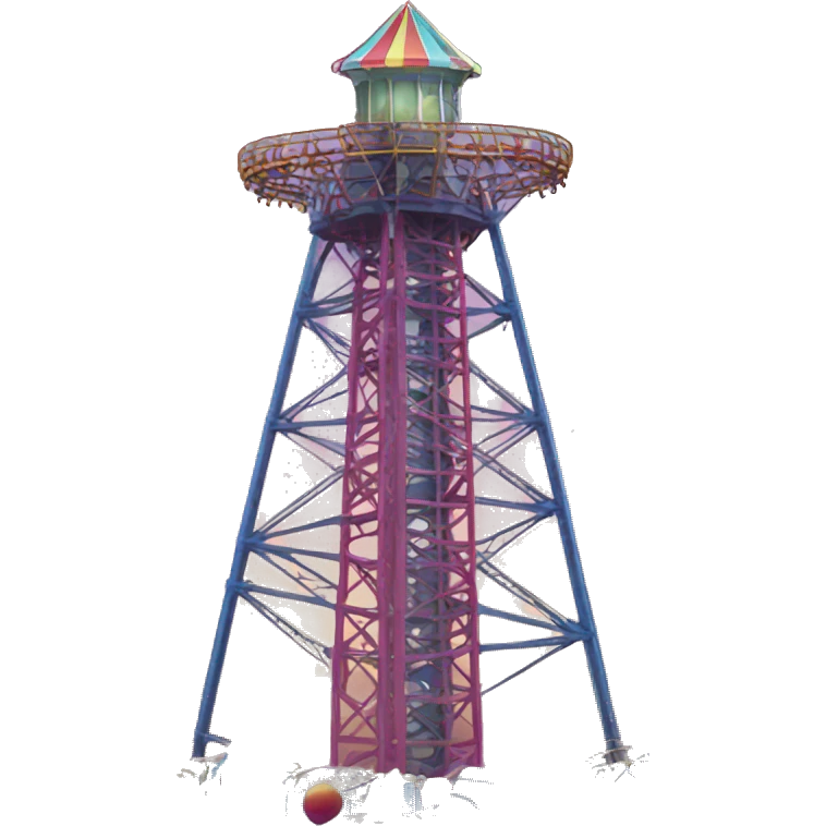 Amusement park drop tower emoji
