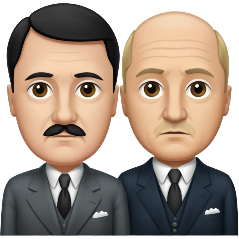 Adolf Hitler and bennito mussolini emoji