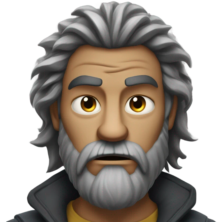 Really really scary and mean man emoji