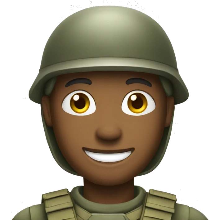 happy soldior emoji