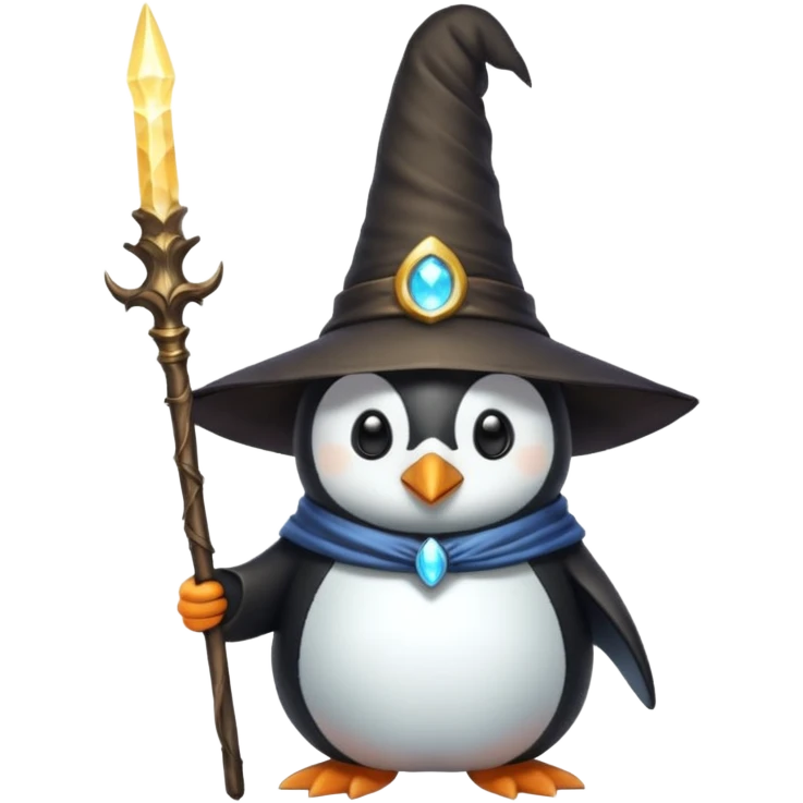 Penguin Wizard emoji