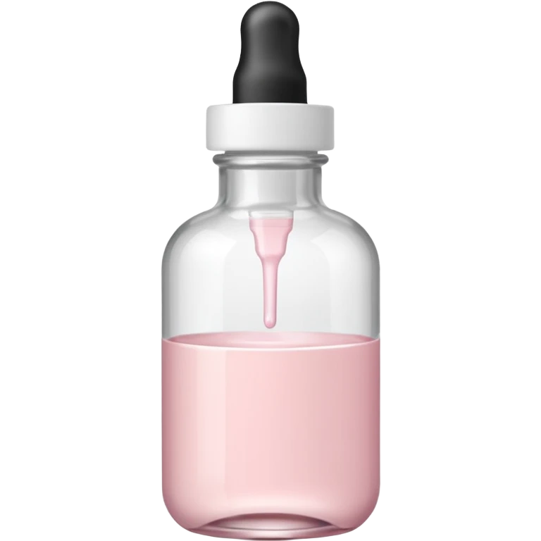 pale pink serum bottle with white top emoji