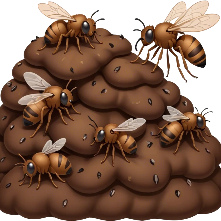 Poo with flies emoji