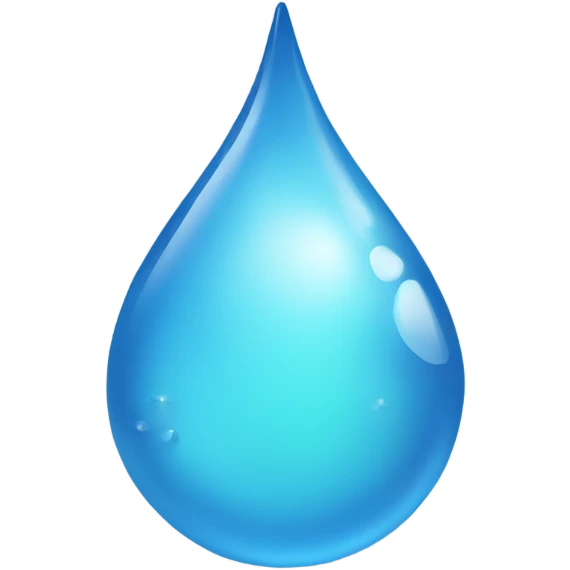 clean water drop  emoji