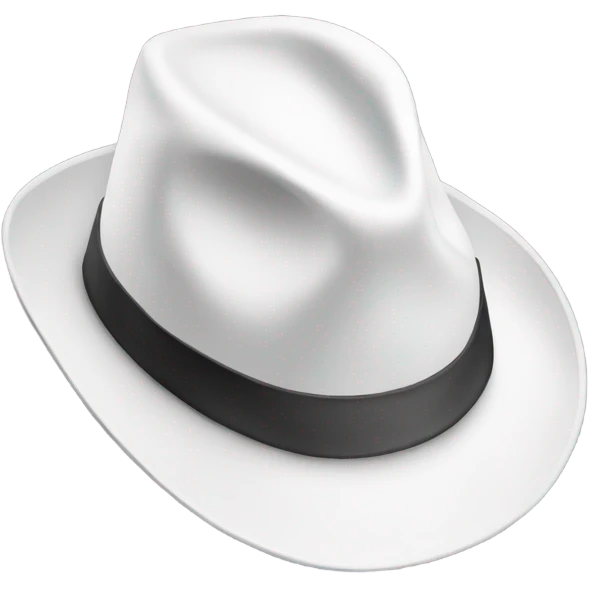 white hat emoji