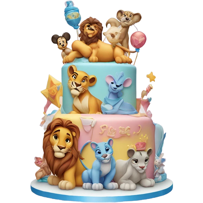 Pastel de disney emoji