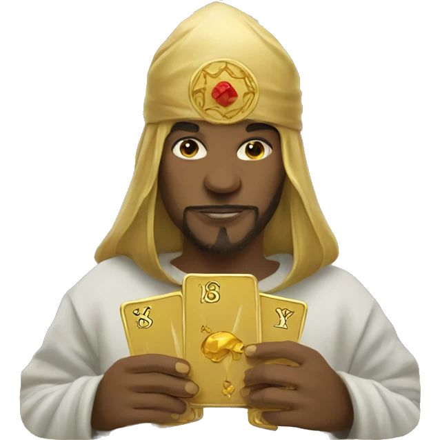 golden tarot deck  emoji