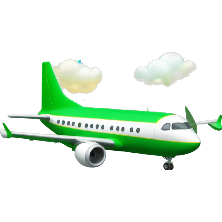 Plane on st Patrick’s day with a with a pot of gold emoji
