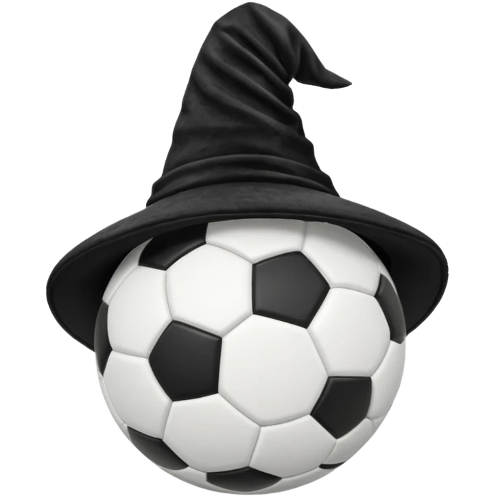 sorcerer hat soccer ball emoji