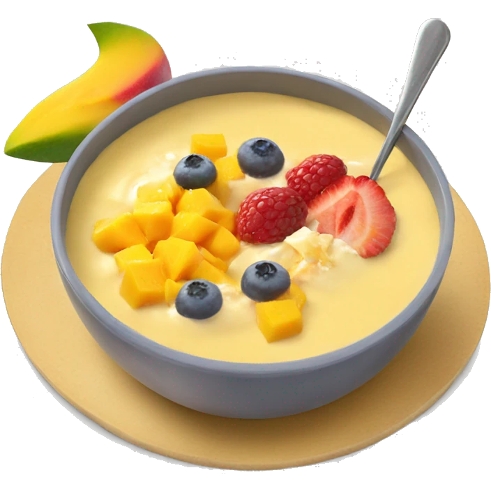 mango smoothie bowl emoji