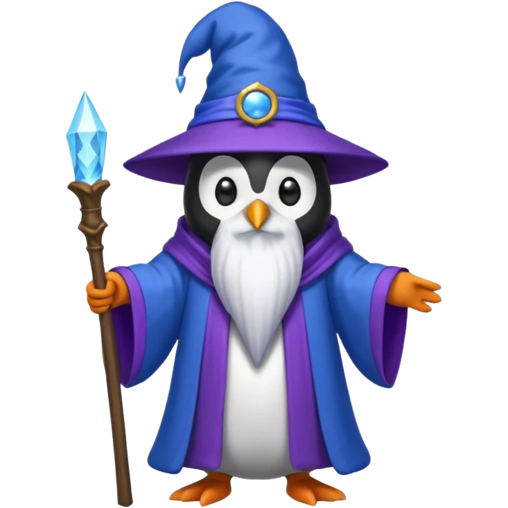 Penguin Wizard emoji