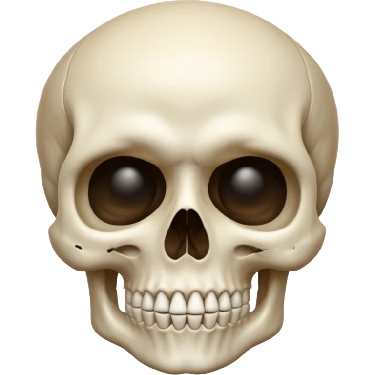 Skull. Shushing emoji