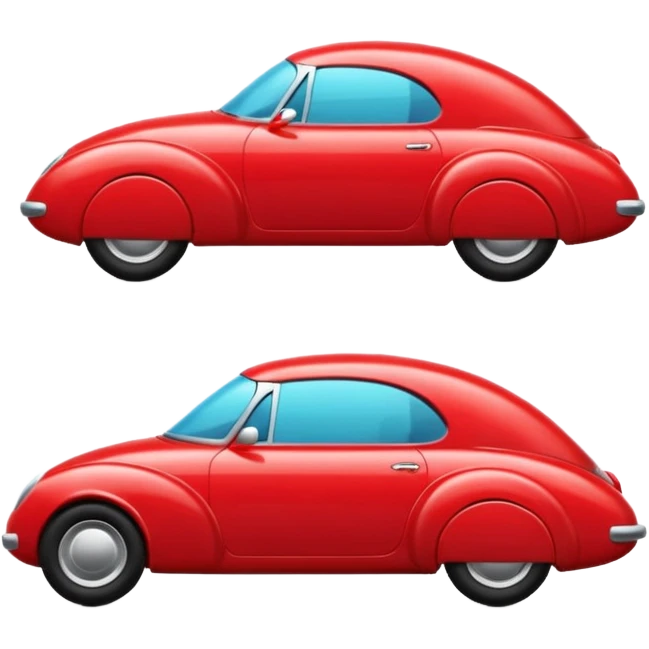 Red car the head in right emoji