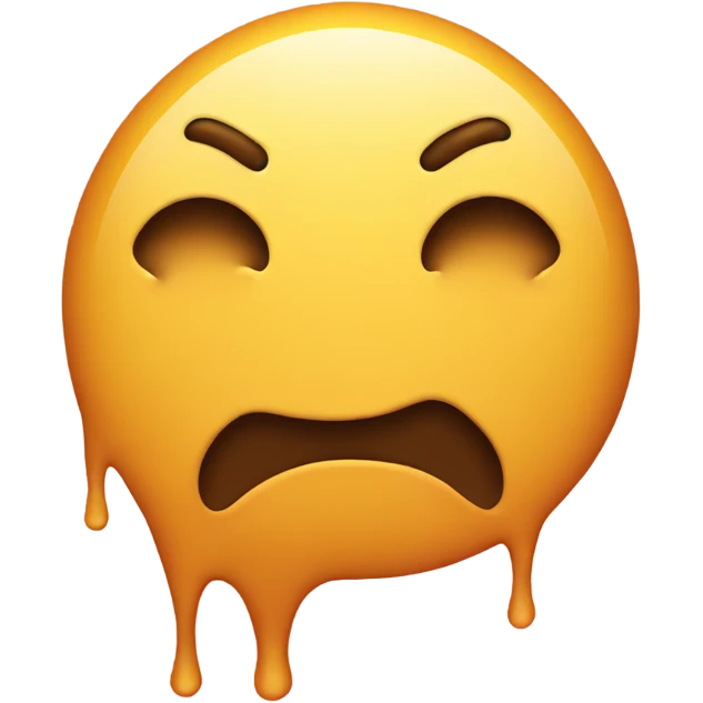 melting face emoji