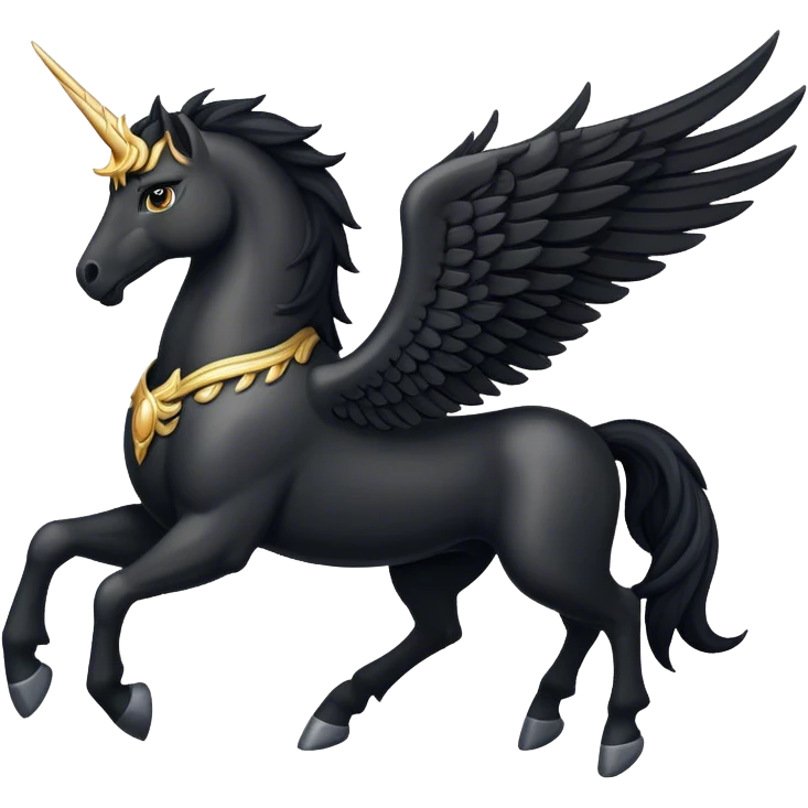 Black Pegasus emoji