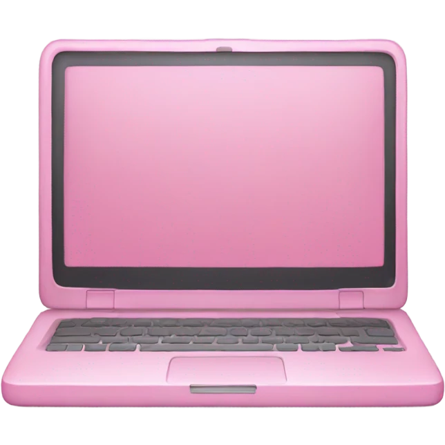Pink laptop  emoji
