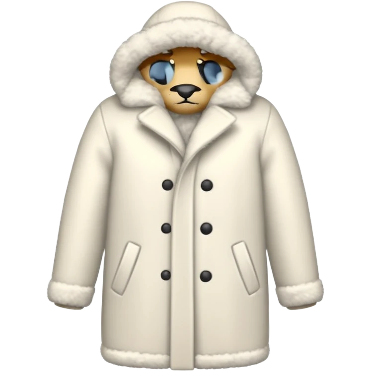 a white winter coat emoji