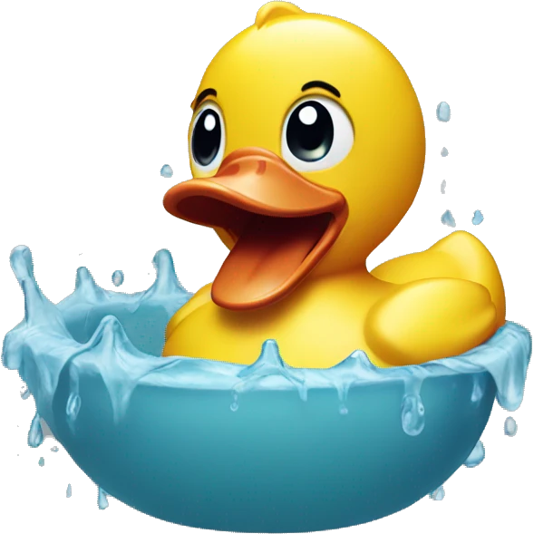 rubber duck crying emoji
