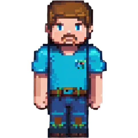 Minecraft Steve emoji