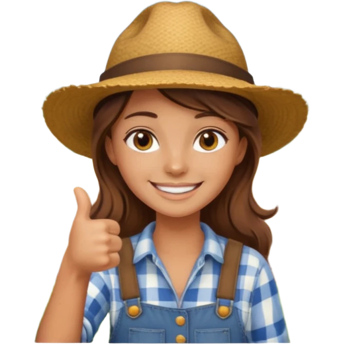 tia granjera dando like granjera  campo emoji