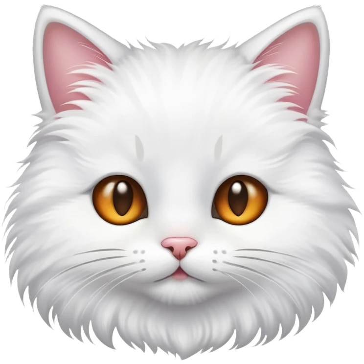 Cute cat face with whiskers emoji