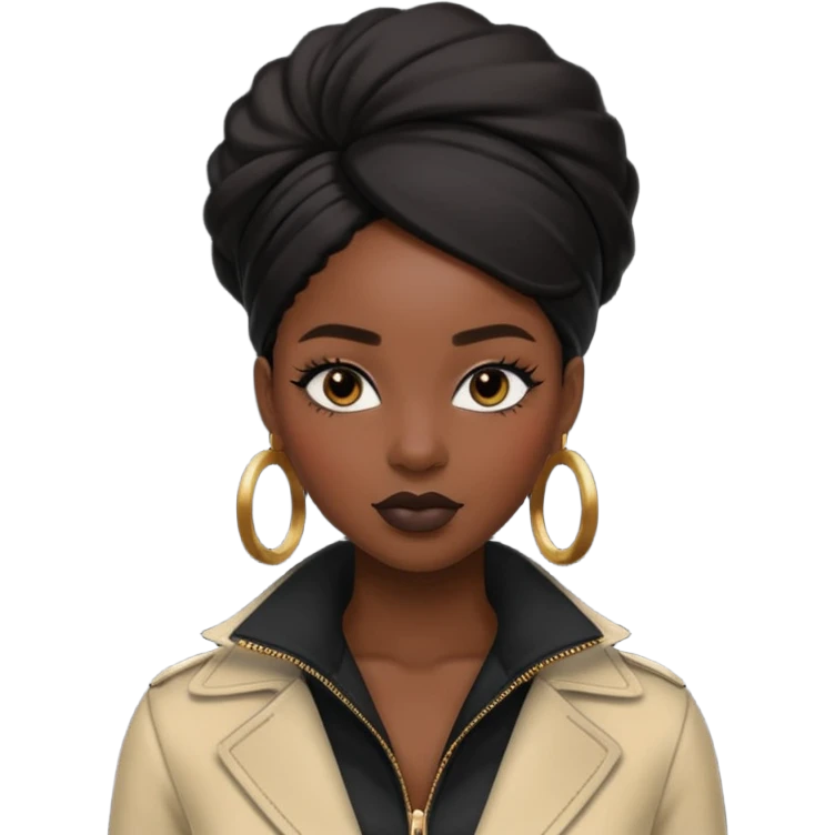 Black women aestetique emoji
