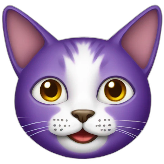 Cat with Aubergine  emoji