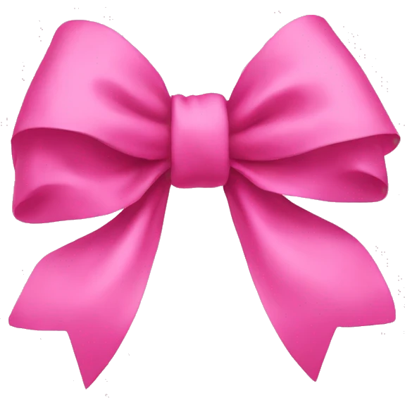 pink bow  emoji