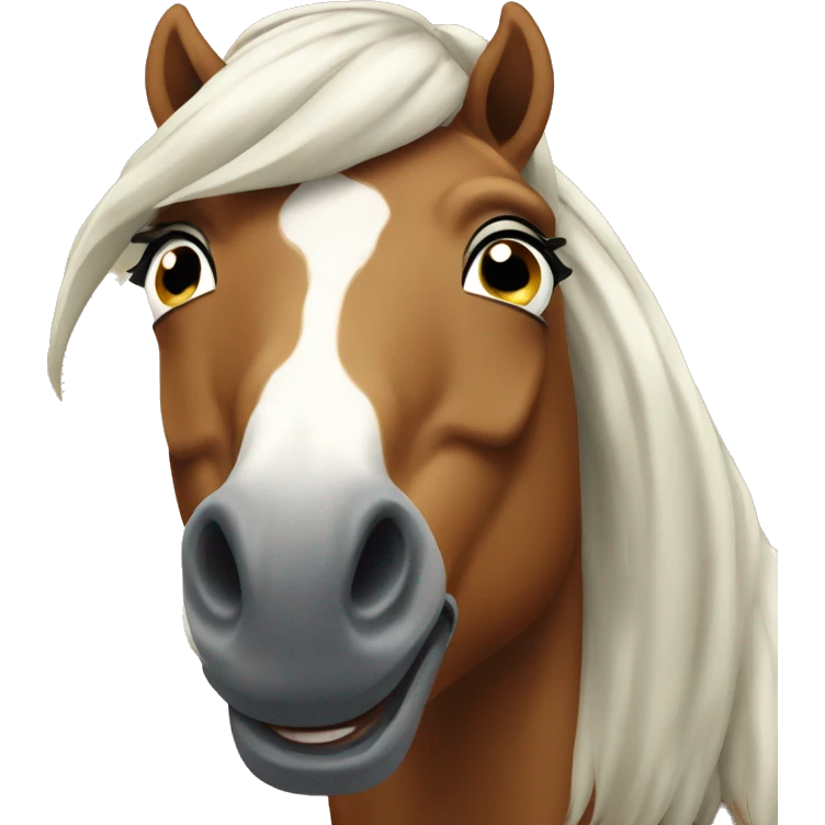 The horse is thrilled emoji