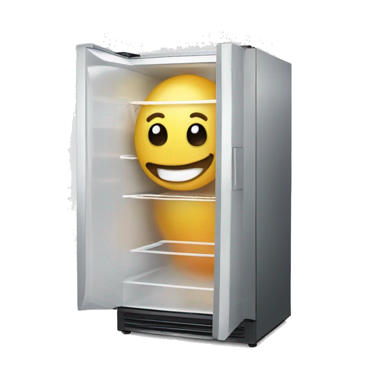 refrigerator laughs emoji