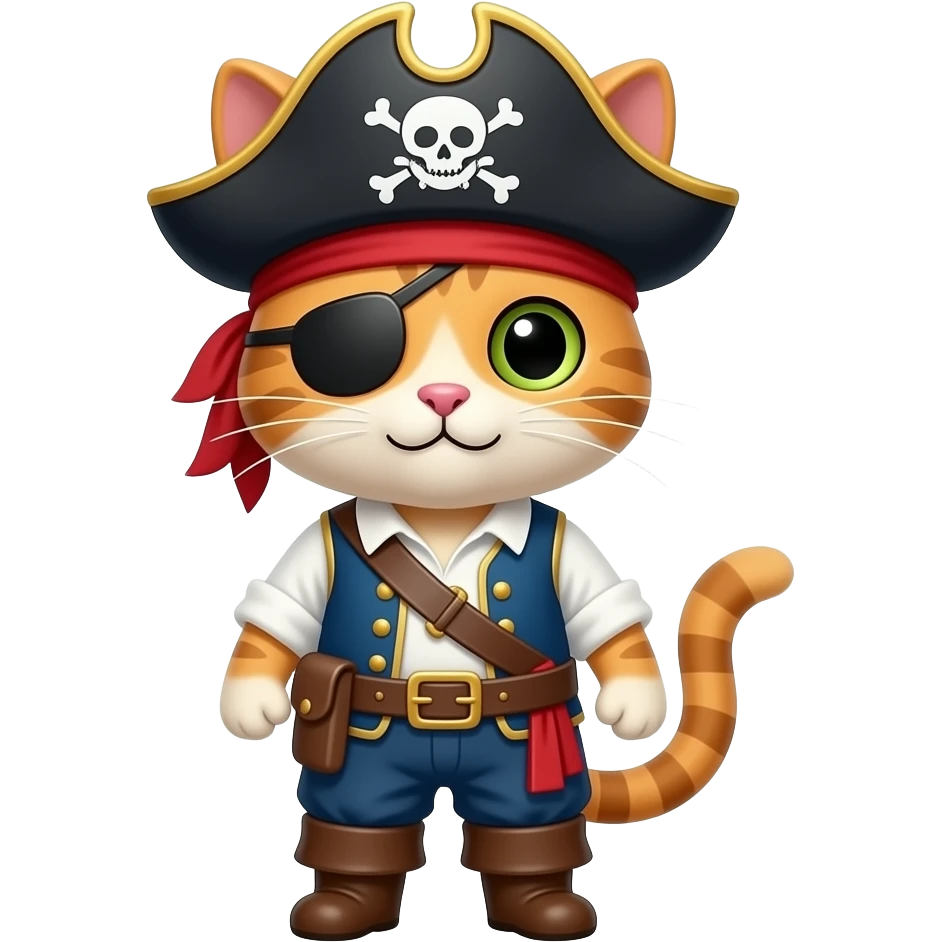 Pirate cat emoji