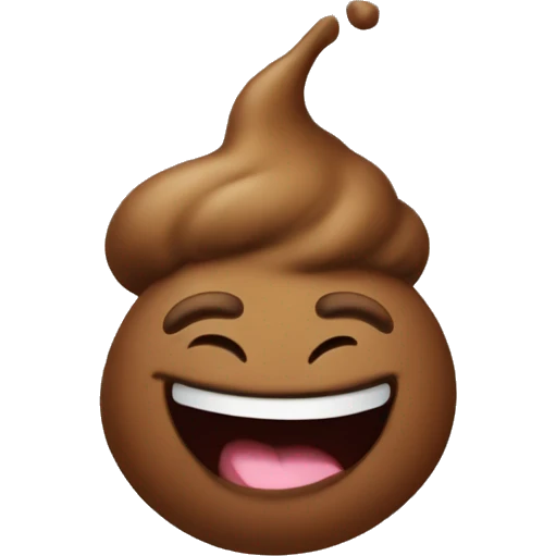 Cheerful poop Cheerful poop emoji