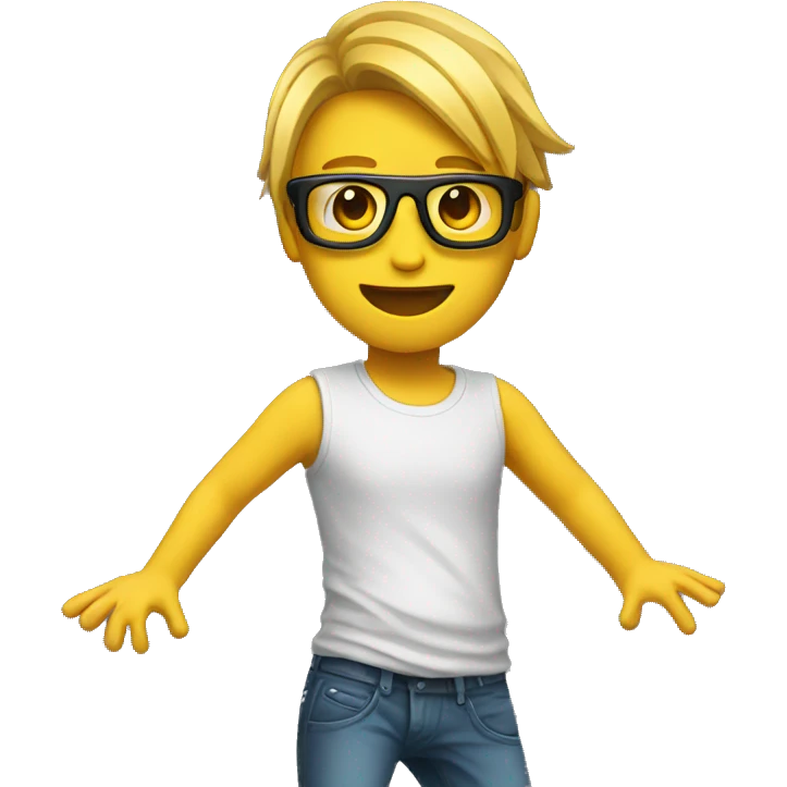 DANCING techno emoji